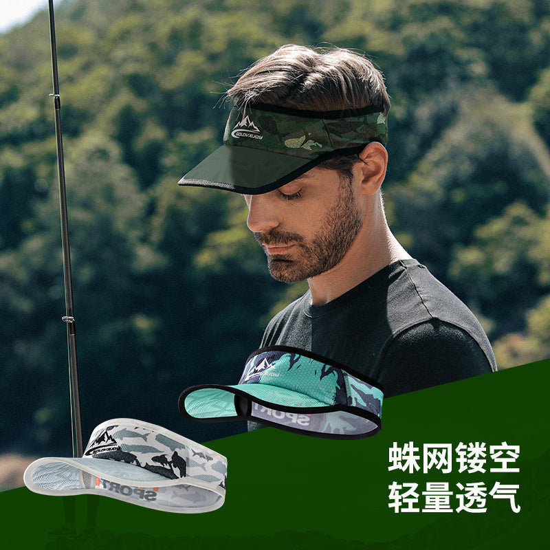 Men's UV Protection Sports Visor Breathable Adjustable Sun Hat