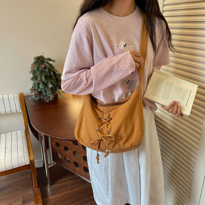 Premium Canvas Crossbody Commuter Bag for Women
