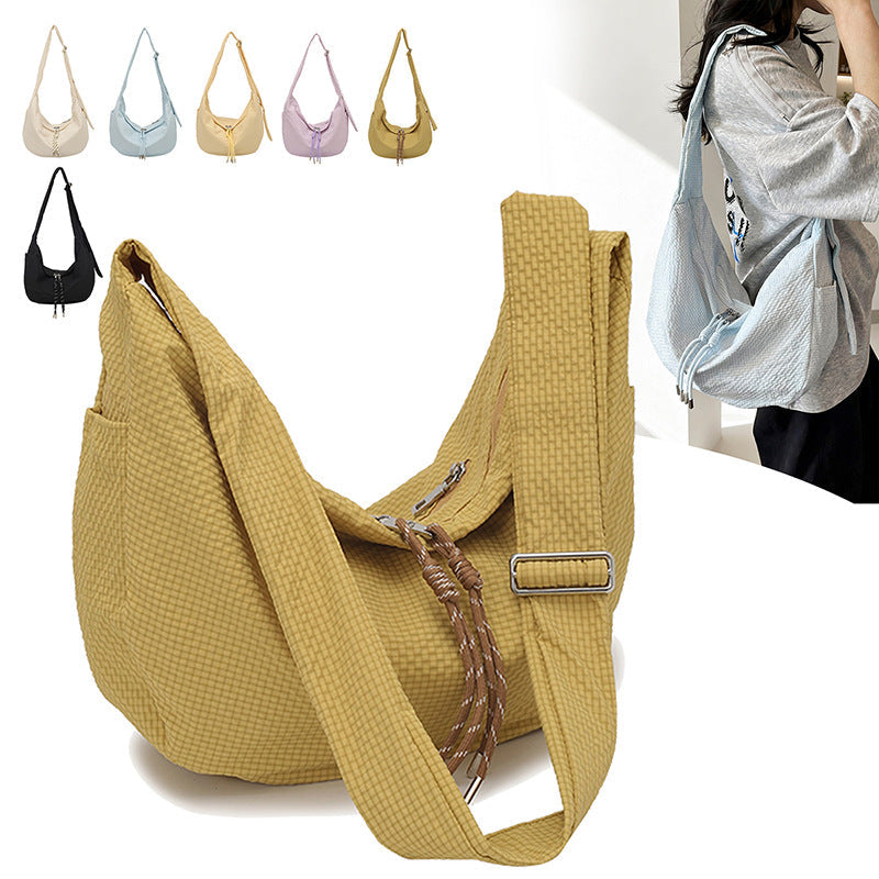 Women's Waterproof Nylon Dumpling Crossbody Bag