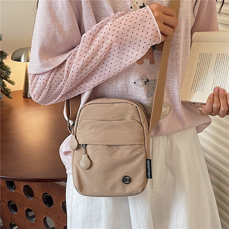 Women's Lightweight Oxford Cloth Mini Crossbody Bag