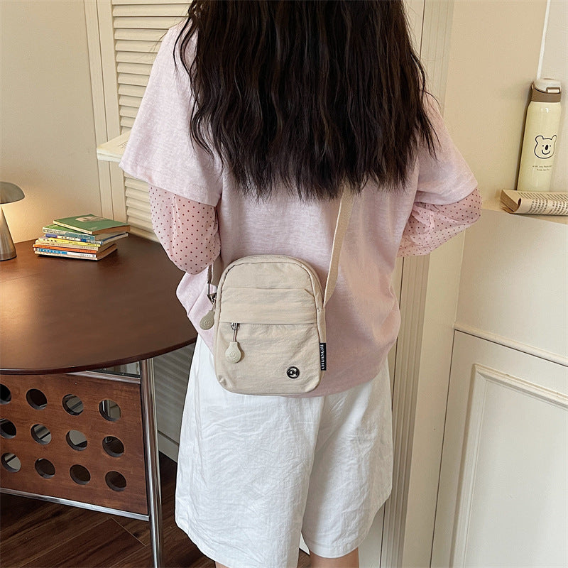 Women's Lightweight Oxford Cloth Mini Crossbody Bag