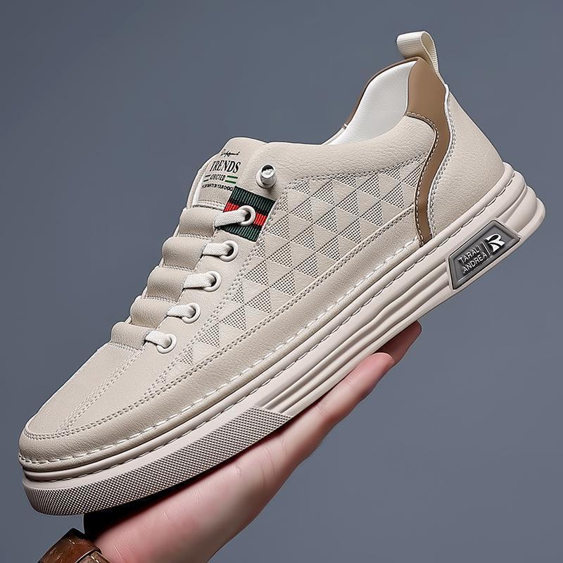 Men's Breathable White Casual Sneakers Lightweight Sports Shoes