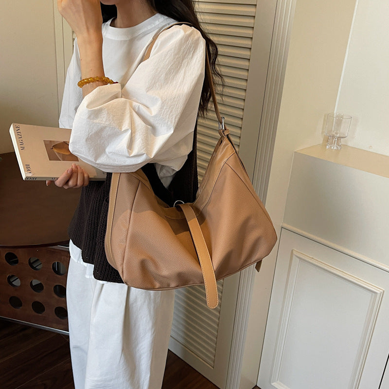 Women's Large Capacity Minimalist Commuter Crossbody Tote