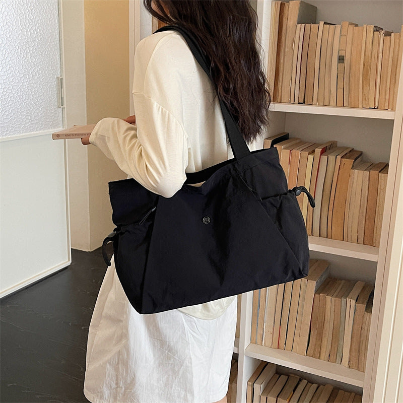 Women's Large Capacity Minimalist Nylon Commuter Tote Bag
