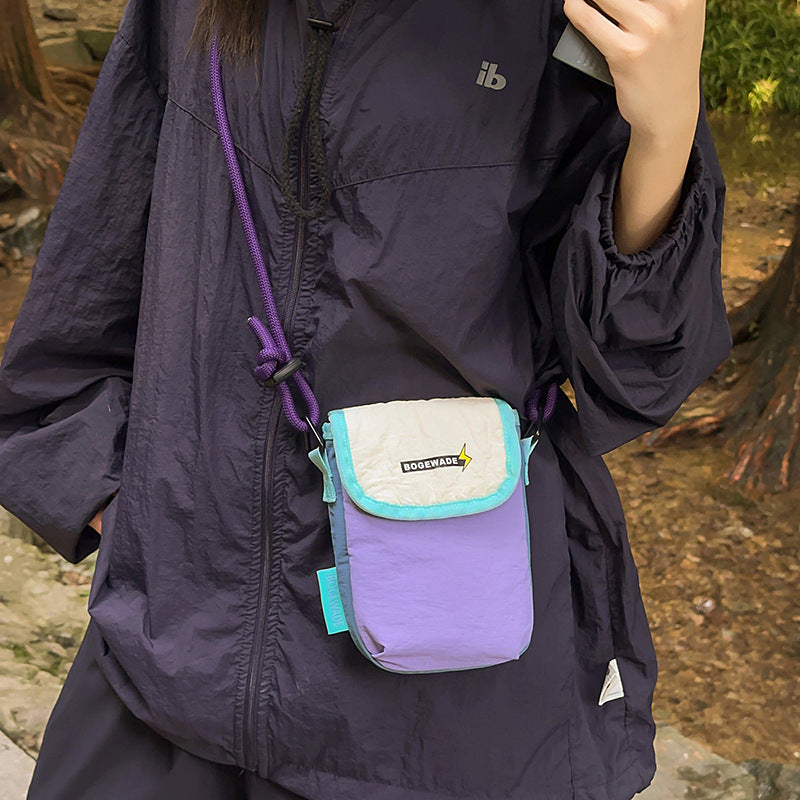 Minimalist Nylon Crossbody Phone Bag Casual Shoulder Bag