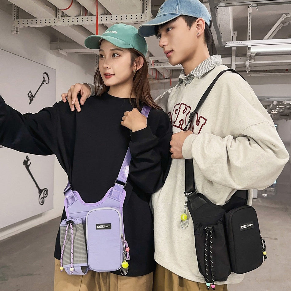 Multi-Pocket Nylon Crossbody Phone Bag Casual Shoulder Bag