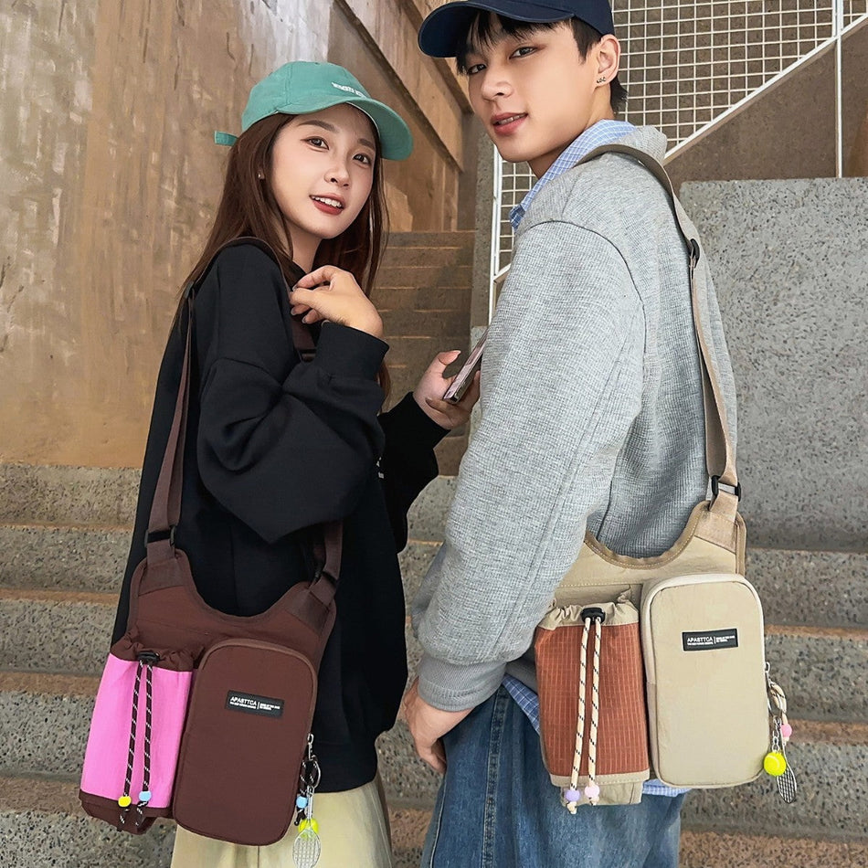 Multi-Pocket Nylon Crossbody Phone Bag Casual Shoulder Bag