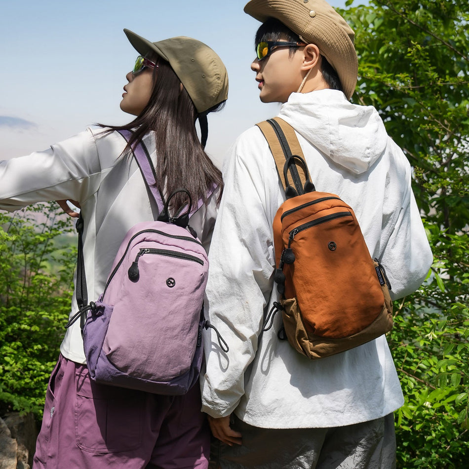 Lightweight 2-in-1 Backpack Chest Bag for Outdoor Travel