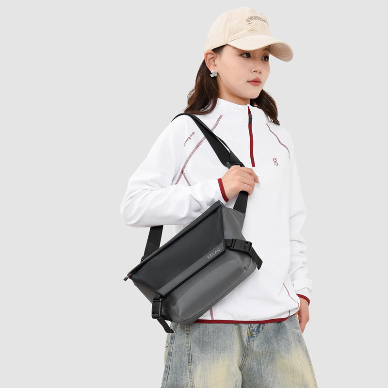 Waterproof Oxford Crossbody Chest Bag Casual Messenger Bag