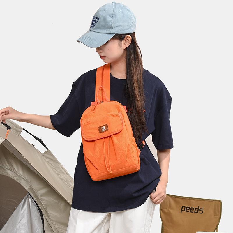 Girls' New Solid-Color Small Fresh Style Mini Backpack