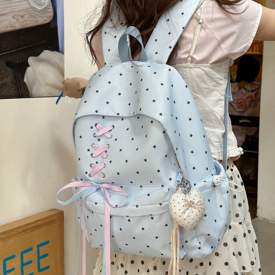 Girls' Ins-Style Starry Japanese & Korean High-Value Schoolbag
