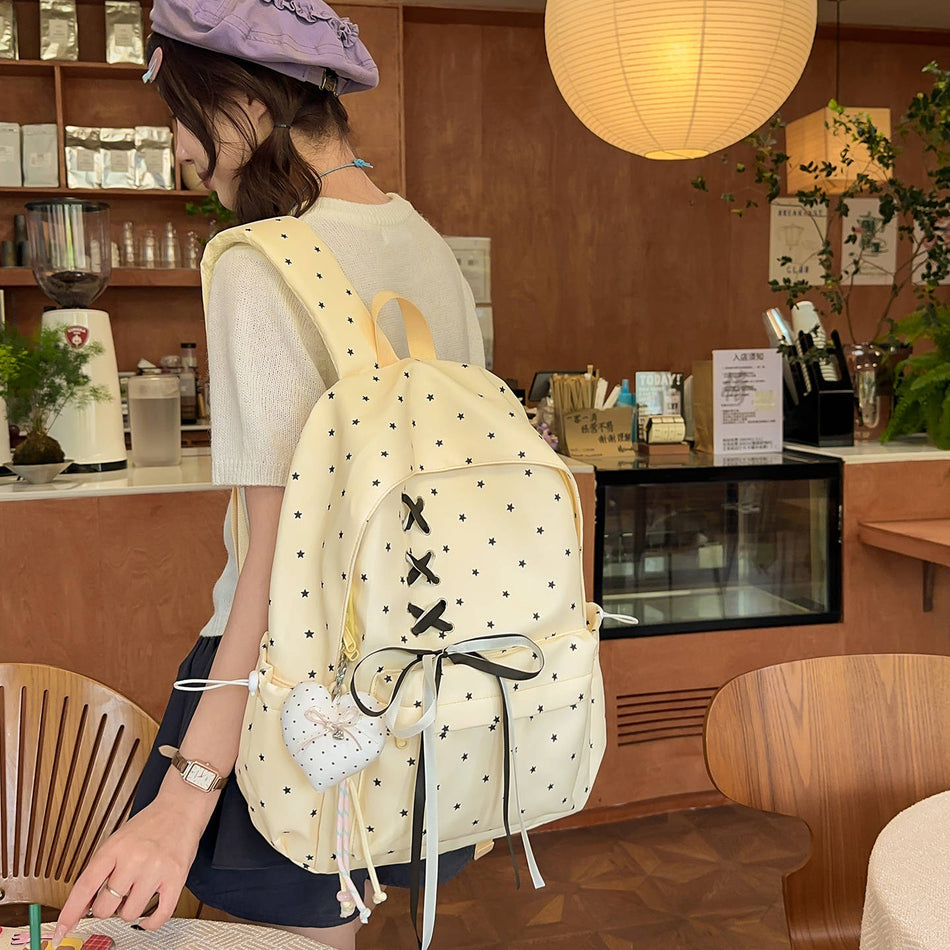 Girls' Ins-Style Starry Japanese & Korean High-Value Schoolbag