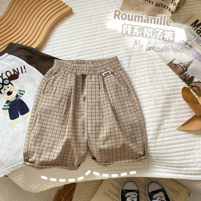 Boys Cotton Striped Capri Summer Two-Piece Casual Set