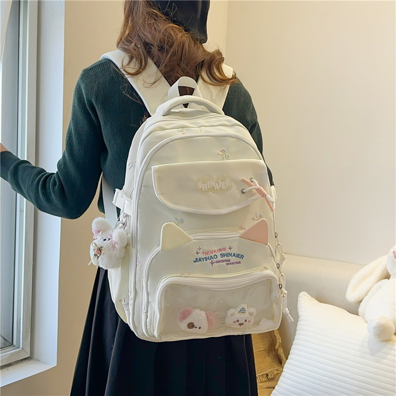 Girls' New Style Lightweight Soft Ita Bag Schoolbag