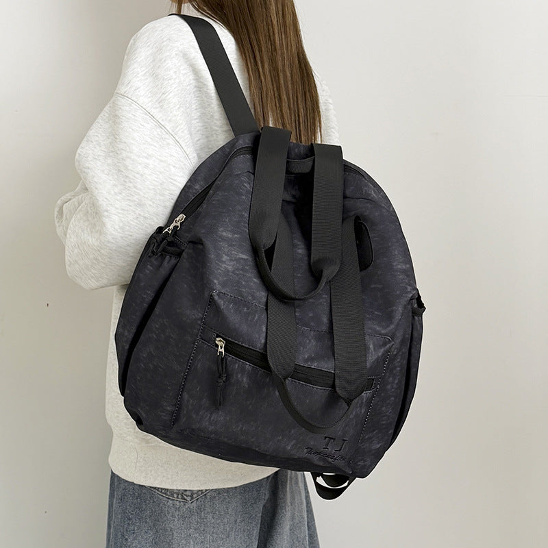 Women's New Trendy Casual Large-Capacity Waterproof Backpack