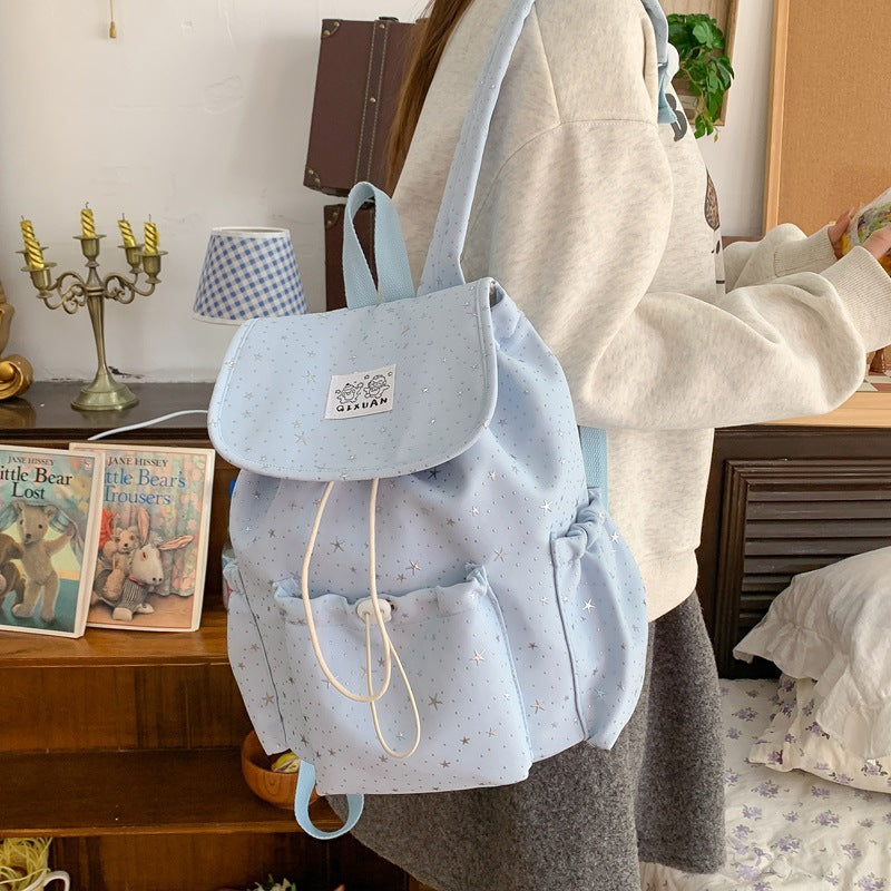 Girls' New Style Printed High-Value Large-Capacity Backpack