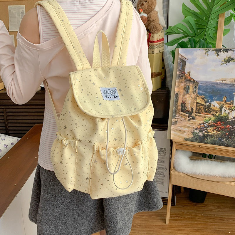 Girls' New Style Printed High-Value Large-Capacity Backpack