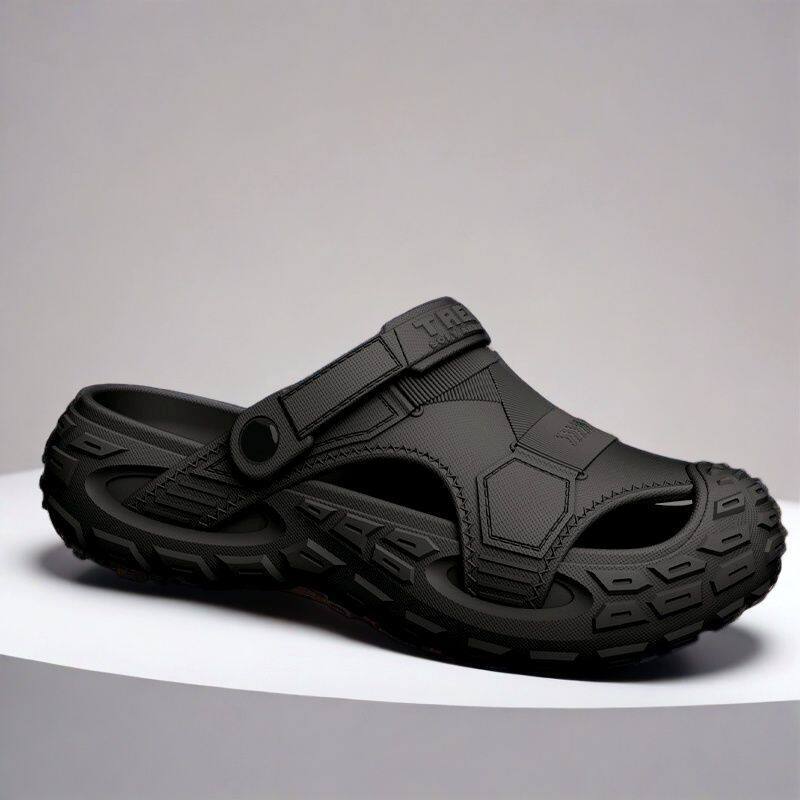 Men's Thick Sole Closed Toe Beach Clogs Non-Slip Sandals