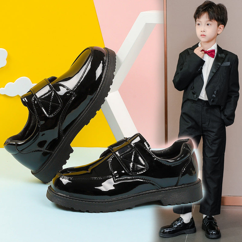 Boys Synthetic Leather Soft Sole School Dress Shoes