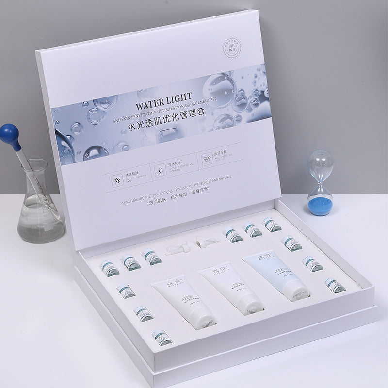 Hydrating Brightening Facial Care Set Cleanser Toner Kit Set