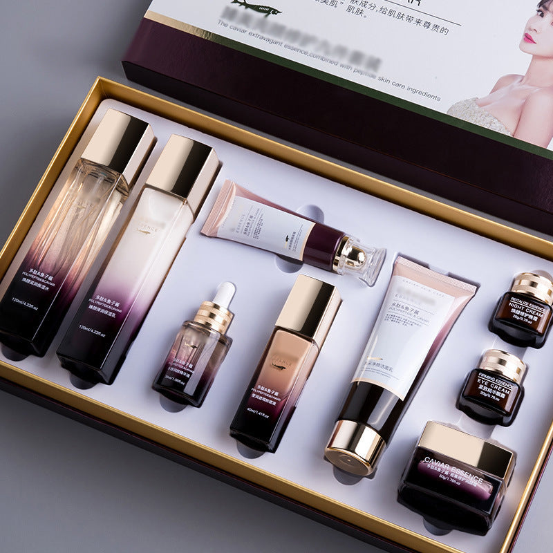 Caviar Polypeptide Hydrating Skincare Nine Piece Gift Set