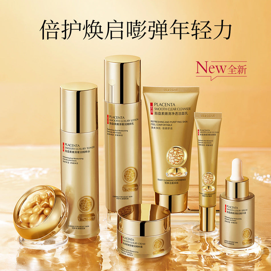 Placenta Luxury Moisturizing Skincare Seven Piece Set