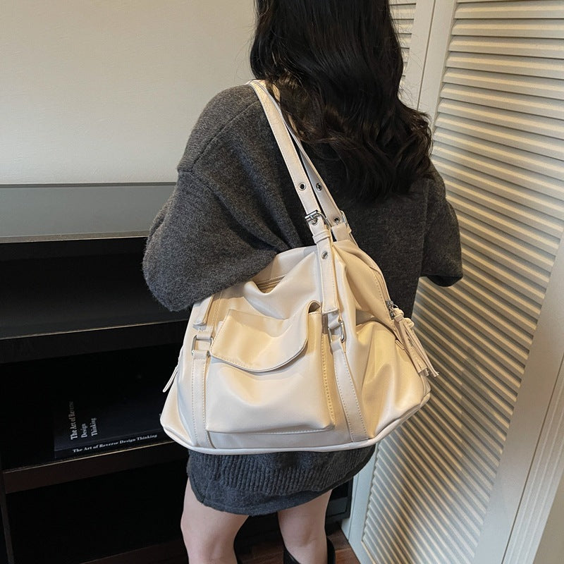 High-End Retro Soft-Sided Large-Capacity Travel & Storage Handbag