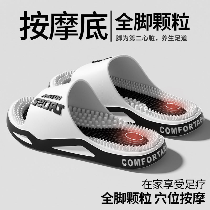 Unisex Letter Print Slide Sandals Non-Slip Comfort Slippers