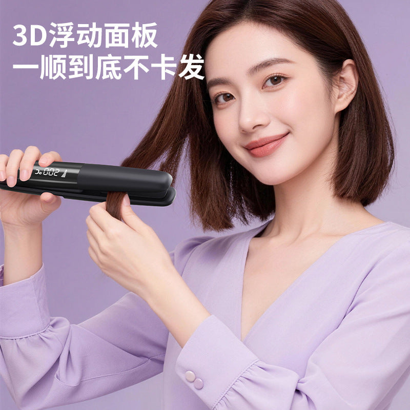 Wireless Touch Screen Mini Hair Straightener and Curler