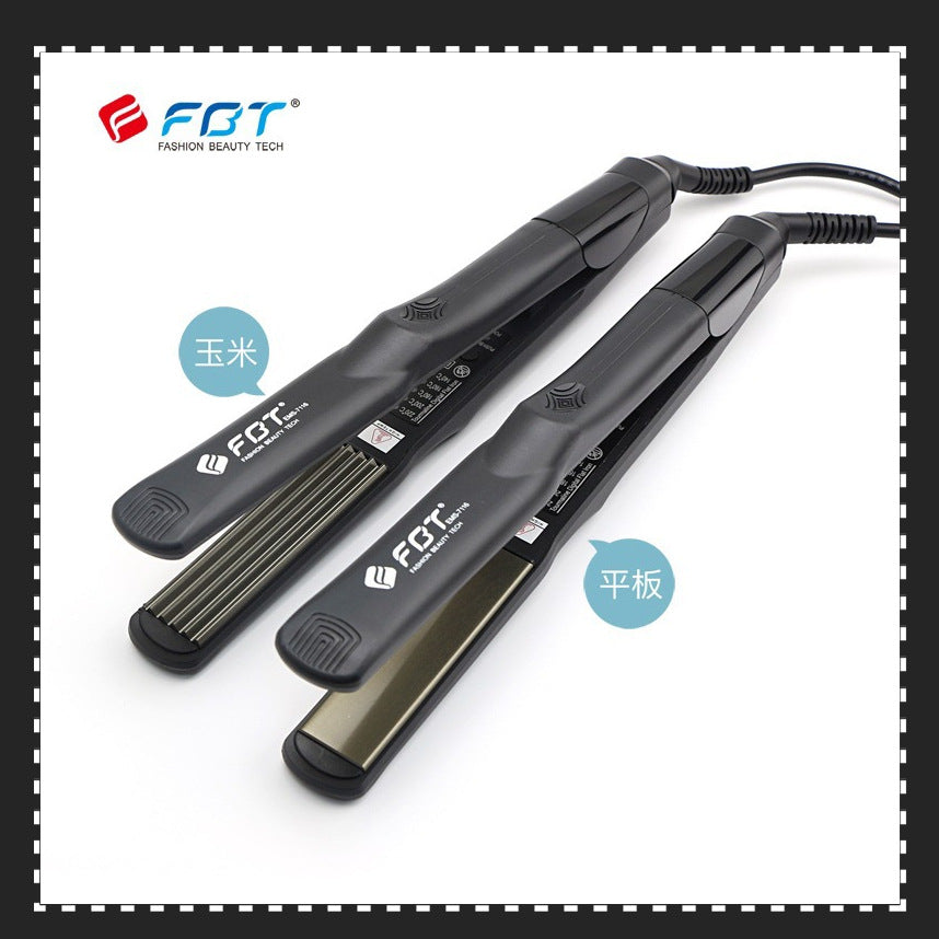 Titanium Gold Hair Straightener and Curler Dual Use Styling Tool