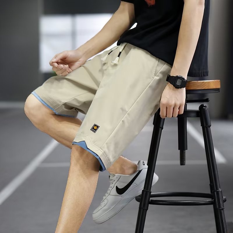 Men's Ice Silk Quick-Dry Sports Shorts – Breathable Beach Shorts