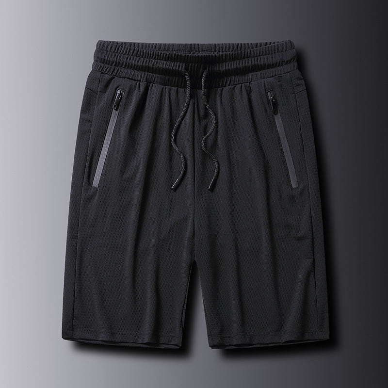 Men's Ice Silk Mesh Shorts – Breathable Quick-Dry Sports Shorts