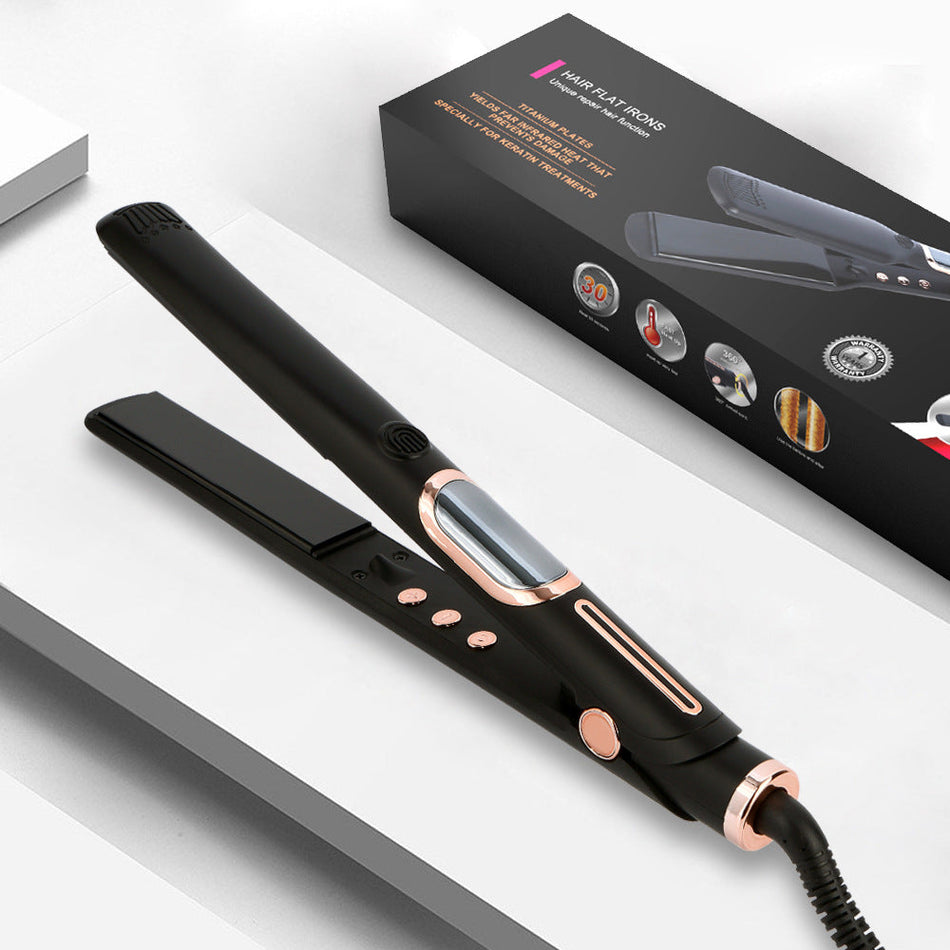Titanium Coating Hair Straightener and Curler Dual Use Styling