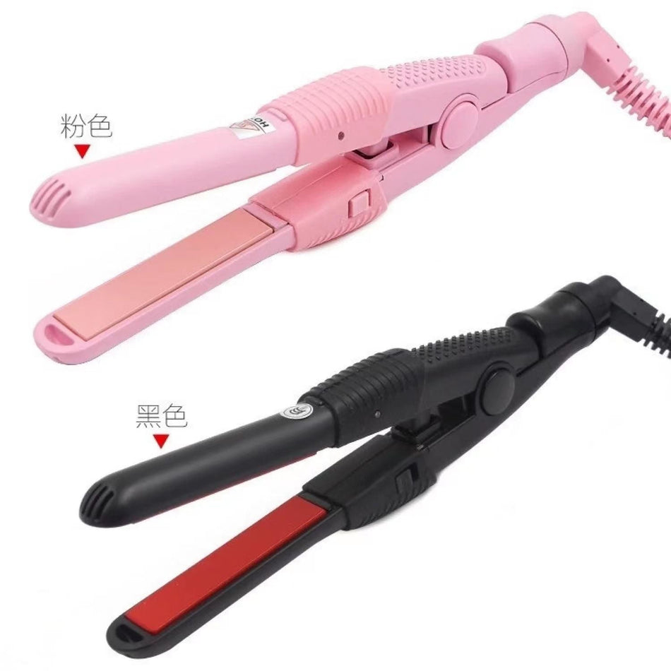 Mini Ceramic Hair Straightener and Curler Dual Use Styling Tool