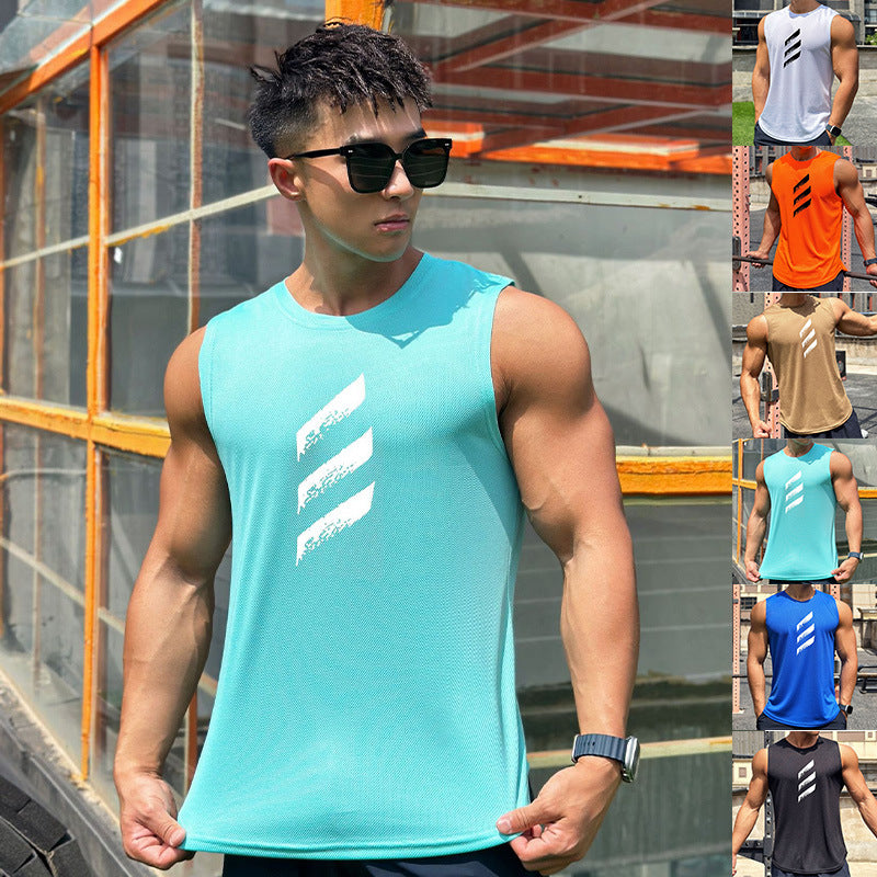 Men's Quick-Dry Mesh Tank Top Sleeveless Sports Vest Gym Workout