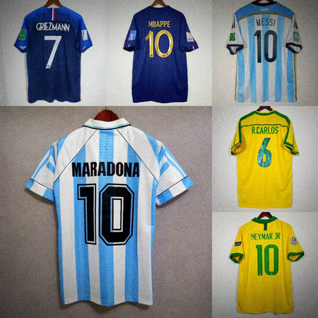 Retro National Team Football Jerseys Classic Star Edition Collection