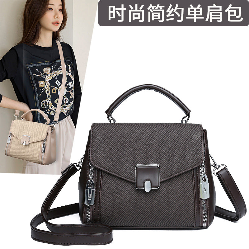 Women's Korean Style Casual Commuter Crossbody Handbag