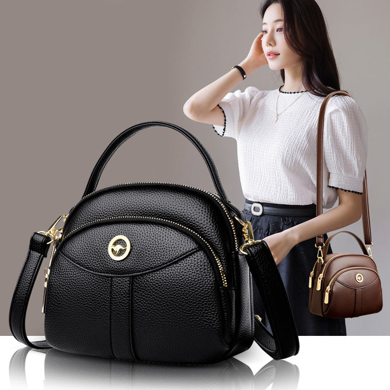 Women's Ins Fashion High-End Textured Mobile Phone Bag