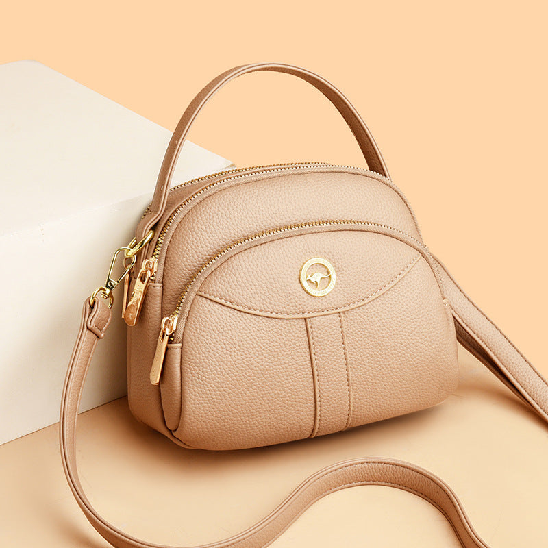 Women's Ins Fashion High-End Textured Mobile Phone Bag