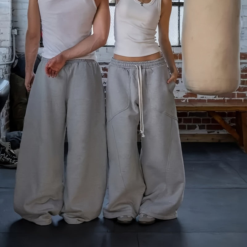 Men’s Loose Fit Wide Leg Casual Sports Pants All Season
