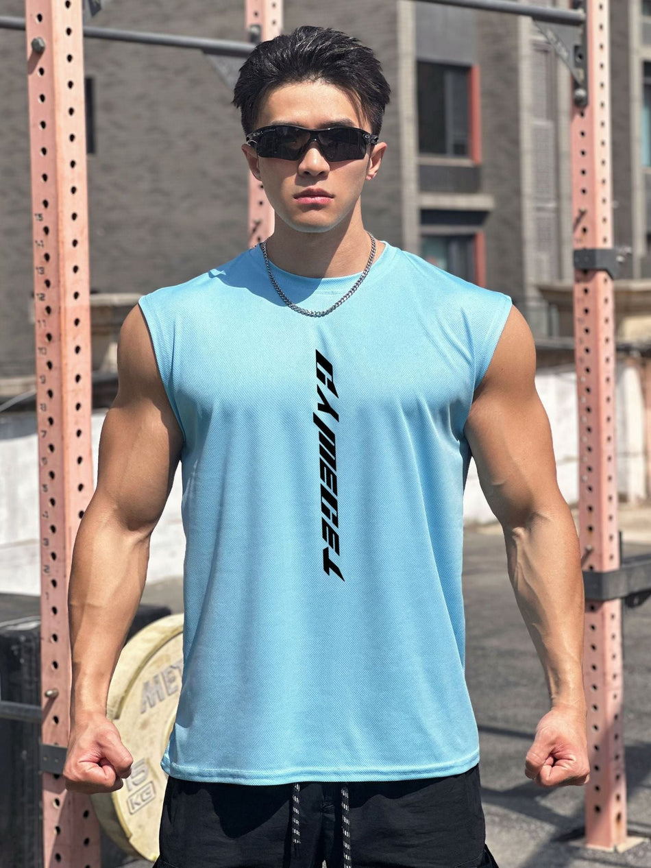 Men's Loose-Fit Moisture-Wicking Sports Vest for Training