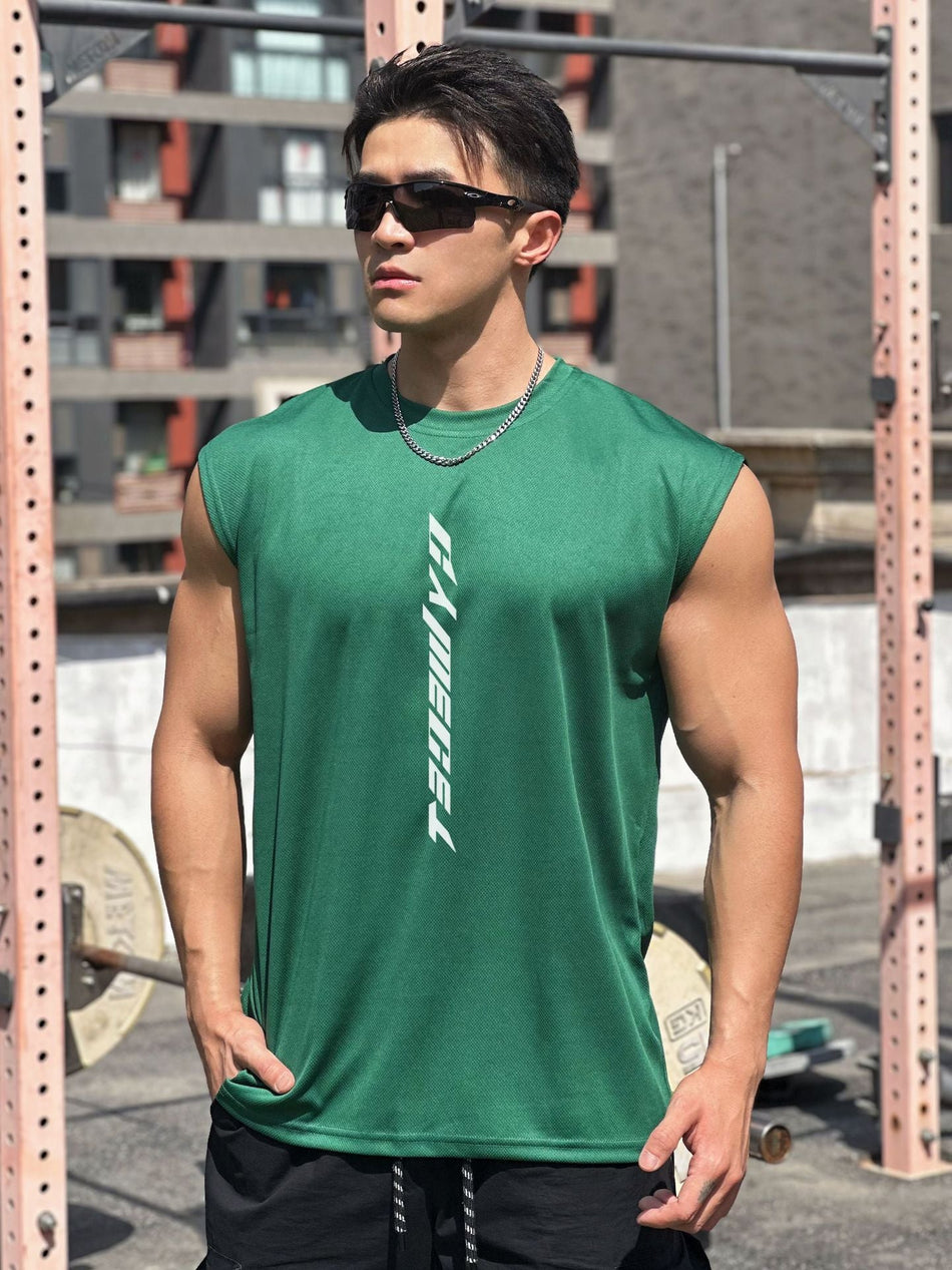 Men's Loose-Fit Moisture-Wicking Sports Vest for Training