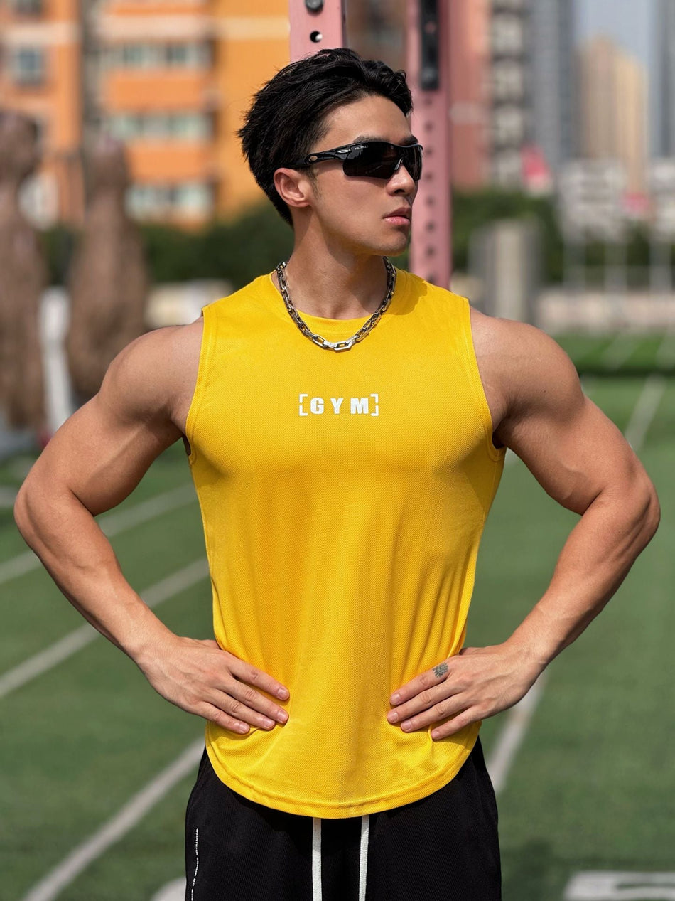 Men's Breathable Crew Neck Sleeveless Sports Tank Top