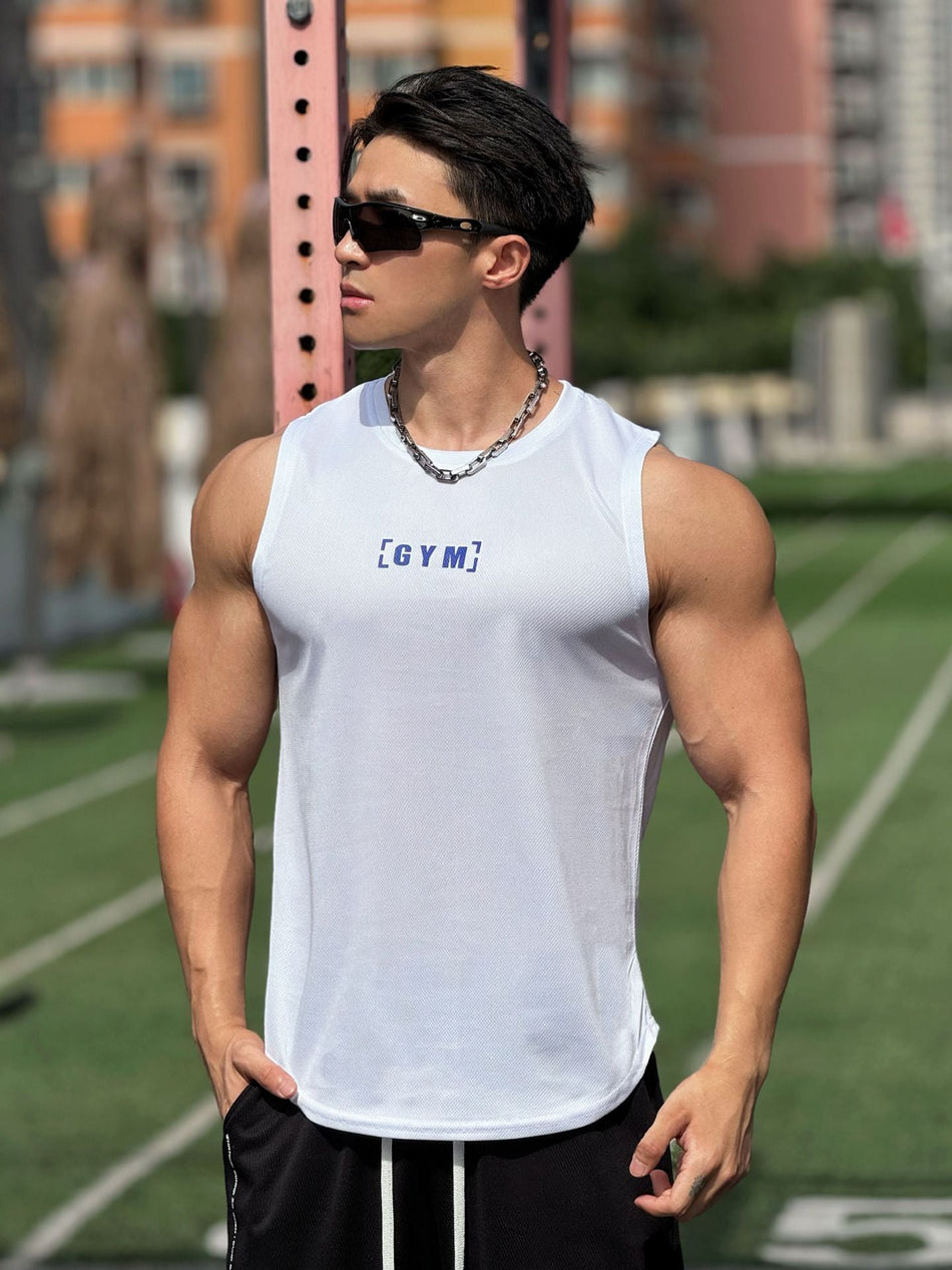 Men's Breathable Crew Neck Sleeveless Sports Tank Top