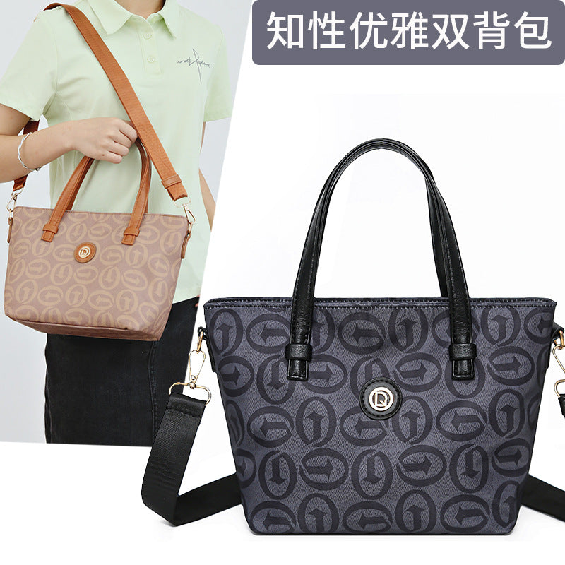 Women's Retro Casual Nylon Commuter Crossbody Tote