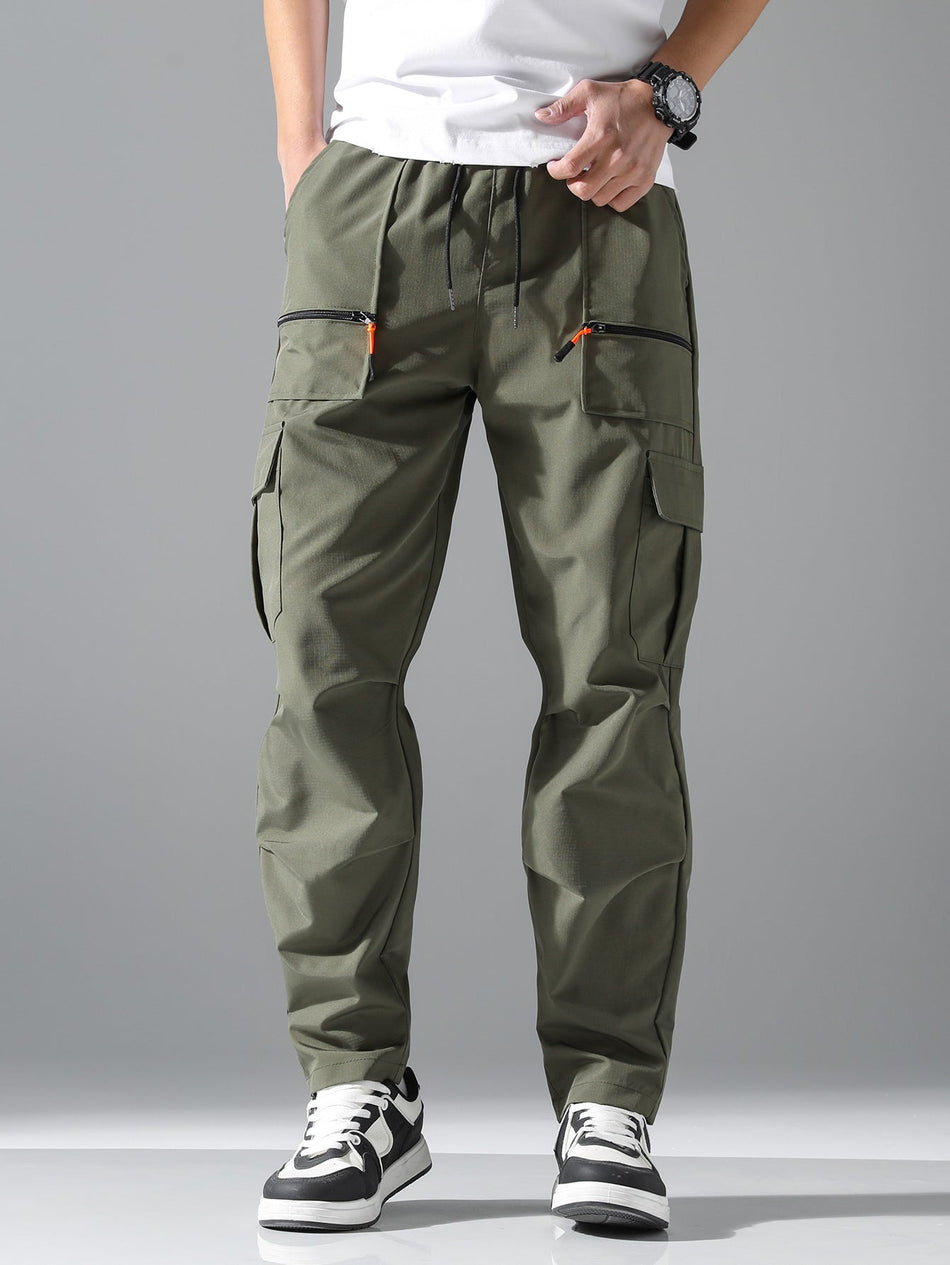 Men’s Quick Dry Cargo Joggers High Waist Multi Pocket Pants