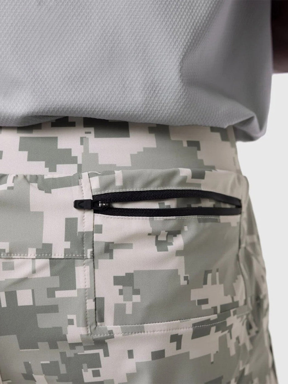 Men's Double-Layer Camo Fitness Shorts with Quick-Dry Liner