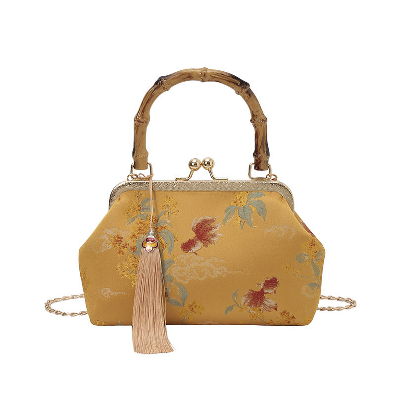 Embroidered Floral Retro Cheongsam Shell Bag