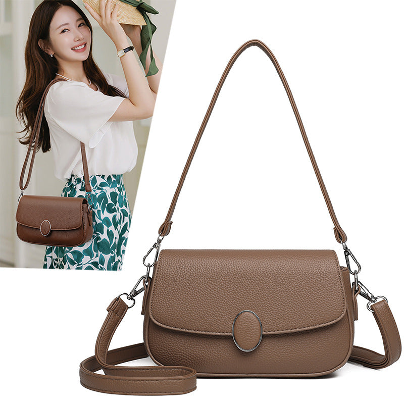 Soft PU Leather Crossbody Small Square Bag