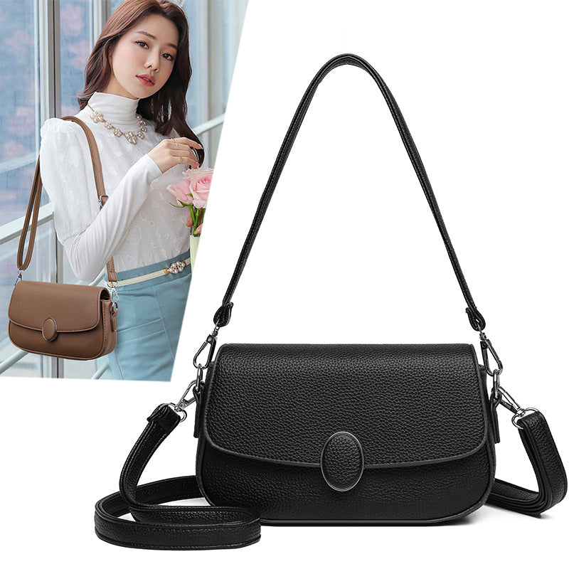 Soft PU Leather Crossbody Small Square Bag